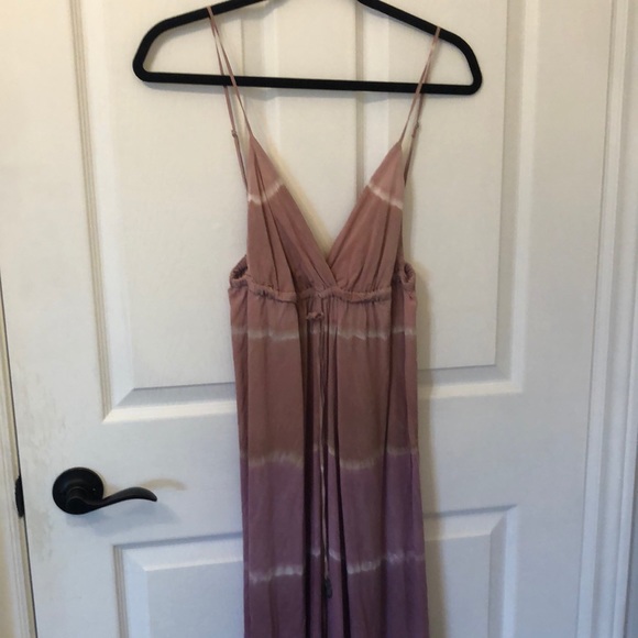 Gypsy 05 Purple Tie Dye Silk Maxi Dress - Picture 2 of 7